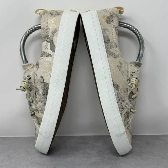 Sperry Women's Camouflage Metallic Leather Slip On Boat Shoes Top Sider Size 10 - Picture 6 of 11